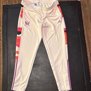NWOT Adidas Women’s Cream and Multicolor Joggers